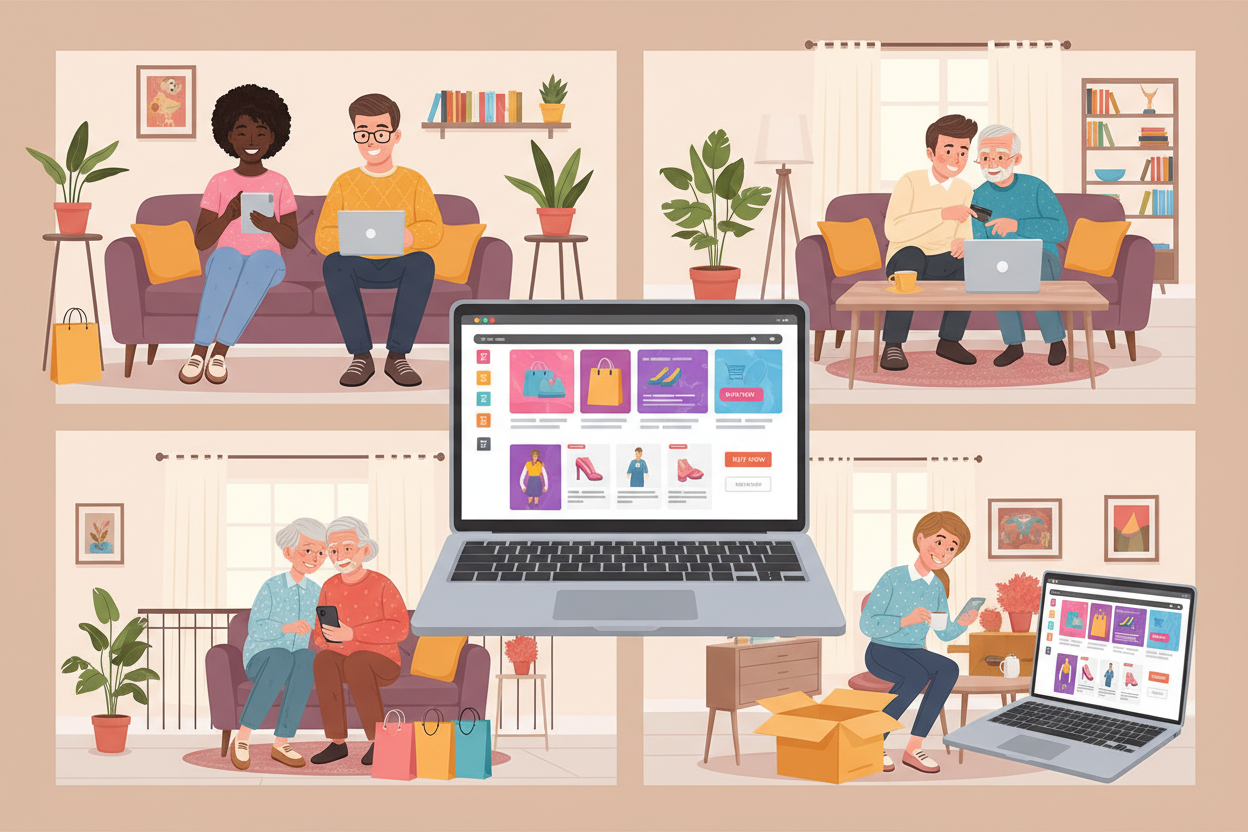 PERSONAS COMPRANDO ON LINE